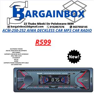 ACM-250-252 AIWA DECKLESS CAR MP3 CAR RADIO