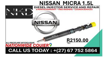 Nissan Micra 1.5L Diesel Injectors on Recondition