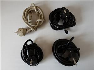 Power Cables Two pin Male (Euro, US  type) to Three pin Female. R80 each. I am i