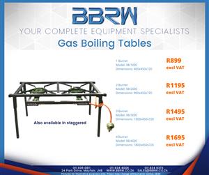 BBRW SPECIAL - Gas Boiling Tables