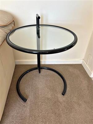 Eileen Gray round coffee table . Size 51 width x 53 height. . Good condition. Seapoint