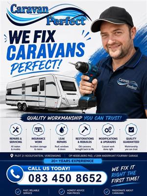 Caravan repairs and woodrot repairs