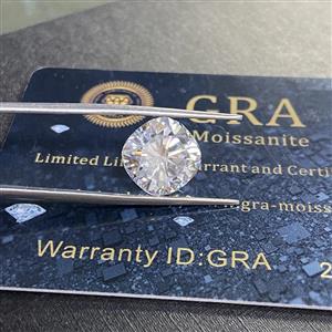 1Cts Moissanite Cushion Cut GRA Certified