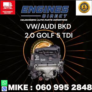 Import Low mileage 20. TDI VW/AUDI BKD Engine for sale.