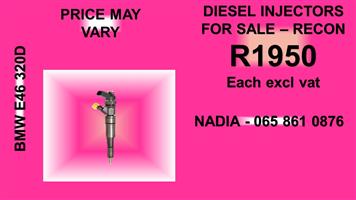 BMW E46 320D DIESEL INJECTORS FOR SALE OR TO RECON