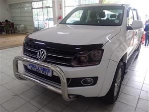 2015 VW AMAROK 2.0 TDI 4MOTION AUTOMATIC,  WHITE COLOUR, DIESEL ENGINE, LEATHER SEATS, 106,000K