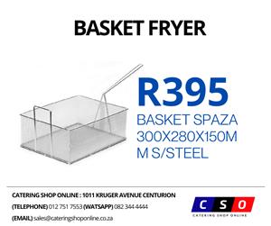 Basket Spaza 300x280x150mm S/Steel