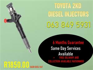 TOYOTA 2KD DIESEL INJECTORS KLERKSDORP NORTH WEST 