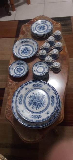 Vintage Blue Rose ( Nagoya Japan) fine china porcelain set for sale.