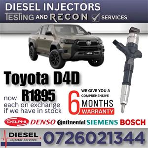 Toyota D4D diesel injectors for sale