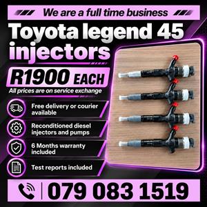 TOYOTA LEGEND 45 INJECTORS FOR SALE WITH WARRANTY 