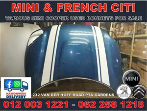 Mini Cooper new and used bonnets for sale 