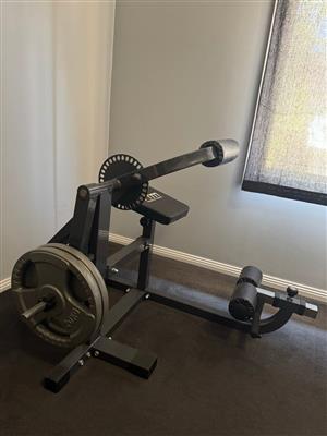 Ab Crunch Machine 80kg weight plates barbell