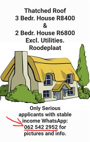 3 Bedroom House for Rent In Roodeplaat/ Kameeldrift East