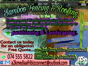 Bamboo fencing 