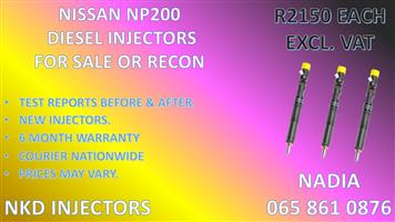 DIESEL INJECTORS FOR SALE FOR NISSAN NP200 - REBUILD