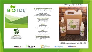 Biotize ECO Hand sanitizer, Building Spraying & Misting with Biotize  