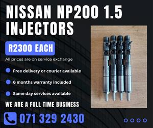 NISSAN NP200 1.5 INJECTORS FOR SALE WITH WARRANTY INCLUDED 