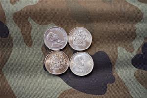 SOUTH AFRICAN 1969 1 RAND COIN: LOW MINTAGE, HIGH GRADE 4 PIECE SET