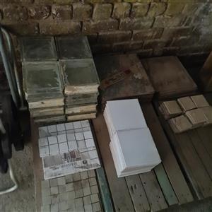 Used Glass bricks & brand new tiles never used