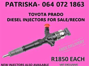 DIESEL INJECTORS -TOYOTA PRADO 3.0 D4D FOR SALE 