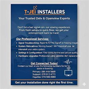 Installation of Dstv Decoders and Satellite dishes 