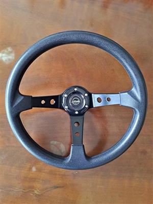 New NRG Innovations steering wheel deep dish with hooter button