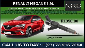 Renault Megane 1.9L Diesel Injectors