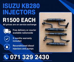 ISUZU KB280 INJECTORS FOR SALE WITH WARRANTY INCLUDED 