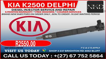 Kia K2500 Delphi Diesel Injectors on Recondition