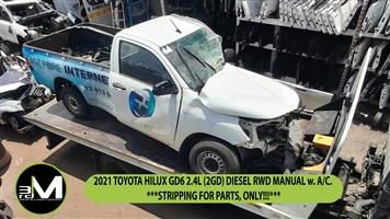 2021 TOYOTA HILUX GD6 2.4L (2GD) DIESEL RWD MANUAL w. A/C. *STRIPPING FOR PARTS*