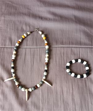 Bracelets and necklaces,handmade,mostly
