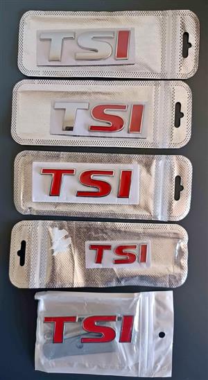 VW TSI badges emblems keyrings
