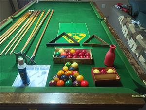 Union Billiards  3/4  Slate-Bed Snooker/Pool Table for Sale