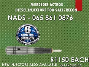 MERCEDES ACTROS DIESEL INJECTORS RECONDITIONED AND READY TO USE