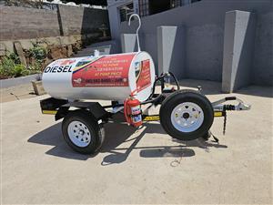 1000L Mild Steel Fuel mobile tank trailer 