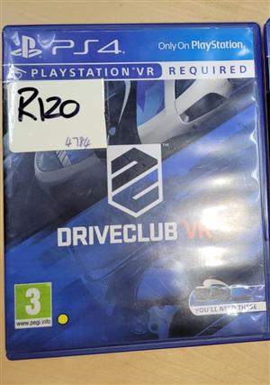 Ps4 Game DriveClub VR