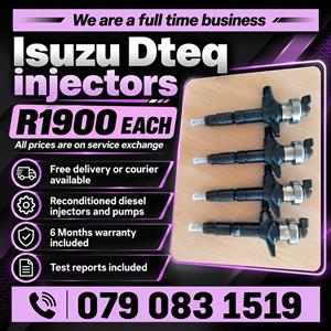 ISUZU DTEQ KB250 INJECTORS FOR SALE 