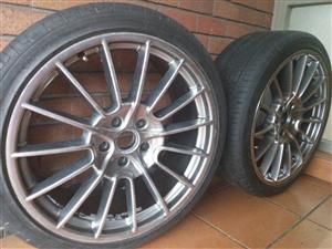 4 porch mags and tyers. 265/35R23 