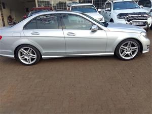 2015 MERCEDES BENZ C180 AMG SPORT AUTOMATIC PETROL SILVER  COLOR LEATHER REVERSE CAMERA SUNROOF 93.0