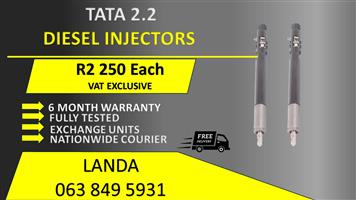 TATA 2.2 DIESEL INJECTORS FOR SALE OR RECON WITH WARRANTY                       