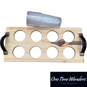 Beer Glass Tray 8 Holes