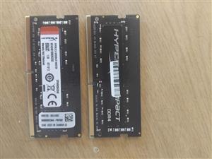 32Gb (2x 16Gb) DDR4 2400MHz Hyper X Impact Laptop RAM