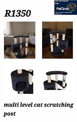 Multi level cat scratching post
