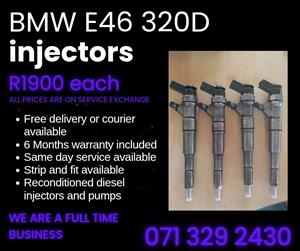 BMW E46 320D INJECTORS FOR SALE WITH WARRANTY 