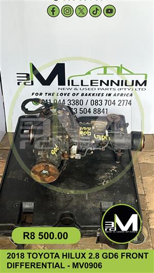 2018 TOYOTA HILUX 2.8 GD6 FRONT DIFFERENTIAL - MV0906 