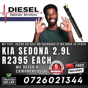 Kia Sedona 2.9L diesel injectors for sale