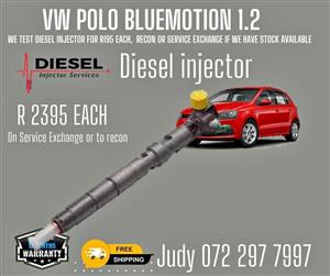 VW Polo Bluemotion 1.2 Diesel Injector for sale on service exchange or to recon