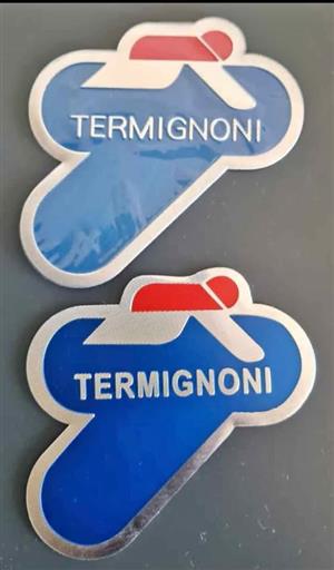 Termignoni motorcycle exhaust stickers badges plates