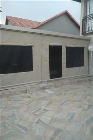Patio roller blinds and awnings